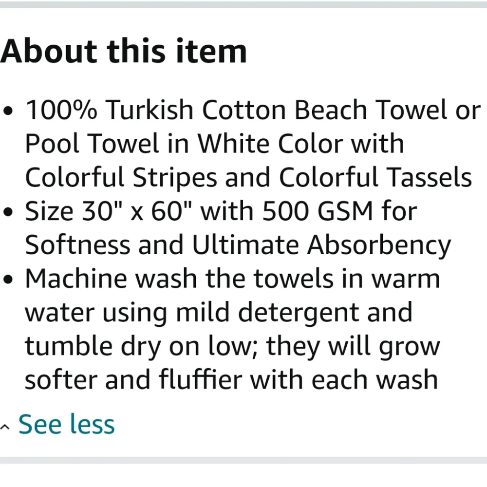 Turkish Cotton Beach Towel Tassel Fringe Striped Spring Break Colorful